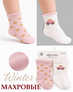 Махровые носки для девочки BELINO